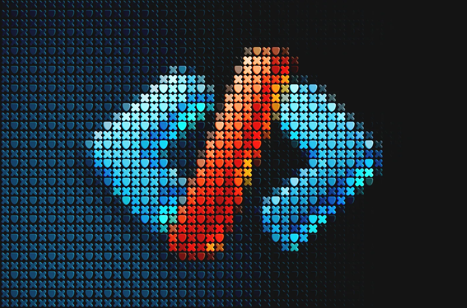 Pixel-art illustration: Source Code Review